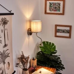 Hofstein Vure Wandleuchte Nickel-Matt, 1-flammig -Wandleuchten Verkauf vure wandleuchte h3388266 6