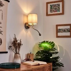 Hofstein Vure Wandleuchte Nickel-Matt, 1-flammig -Wandleuchten Verkauf vure wandleuchte h3388266 8