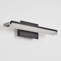 Hofstein Waltenheim Wandleuchte LED Nickel-Matt, Schwarz, 1-flammig -Wandleuchten Verkauf waltenheim wandleuchte h3654361 4