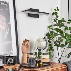 Hofstein Waltenheim Wandleuchte LED Nickel-Matt, Schwarz, 1-flammig -Wandleuchten Verkauf waltenheim wandleuchte h3654361 6