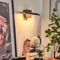 Hofstein Waltenheim Wandleuchte LED Nickel-Matt, Schwarz, 1-flammig -Wandleuchten Verkauf waltenheim wandleuchte h3654361 9