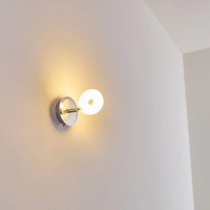 Hofstein Wandleuchte Donot LED Nickel-Matt, Chrom, 1-flammig 11 Hofstein Wandleuchte Donot LED Nickel-Matt, Chrom, 1-flammig - Image 11