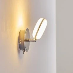 Hofstein Wandleuchte Donot LED Nickel-Matt, Chrom, 1-flammig 37 Hofstein Wandleuchte Donot LED Nickel-Matt, Chrom, 1-flammig -Wandleuchten Verkauf wandleuchte donot h3021293 do2 17