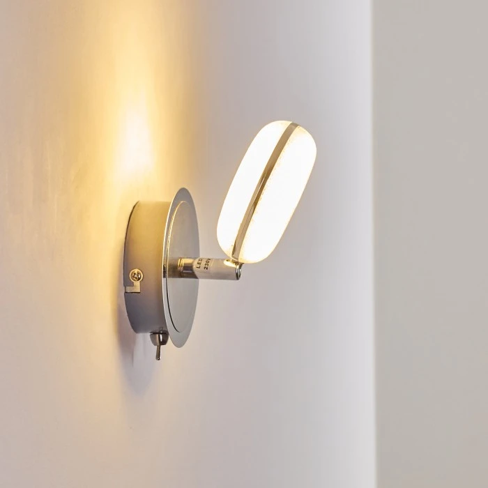 Hofstein Wandleuchte Donot LED Nickel-Matt, Chrom, 1-flammig 18 Hofstein Wandleuchte Donot LED Nickel-Matt, Chrom, 1-flammig - Image 18