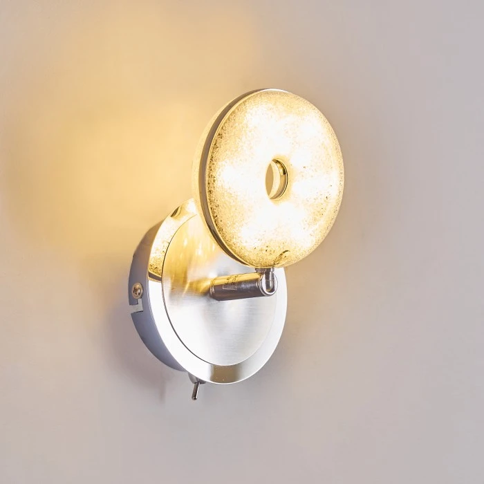 Hofstein Wandleuchte Donot LED Nickel-Matt, Chrom, 1-flammig 5 Hofstein Wandleuchte Donot LED Nickel-Matt, Chrom, 1-flammig - Image 5