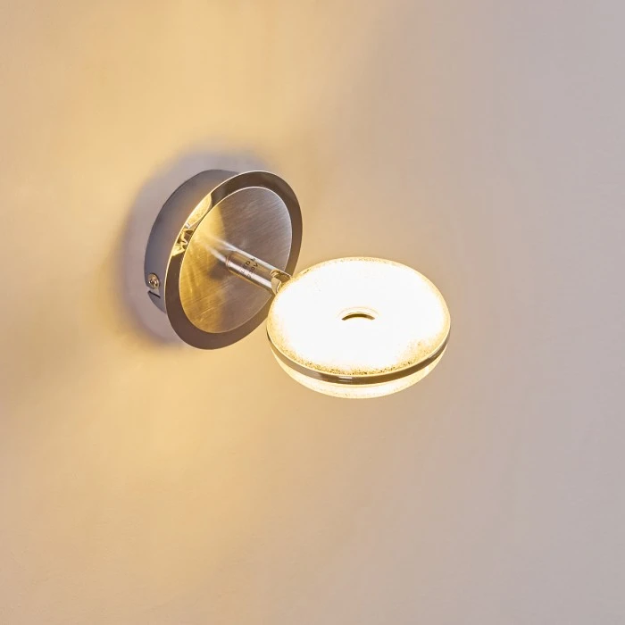 Hofstein Wandleuchte Donot LED Nickel-Matt, Chrom, 1-flammig 6 Hofstein Wandleuchte Donot LED Nickel-Matt, Chrom, 1-flammig - Image 6