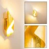 Hofstein Wandleuchte Ogarrio LED Gold, 2-flammig