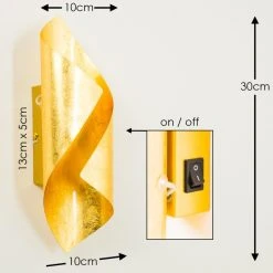 Hofstein Wandleuchte Ogarrio LED Gold, 2-flammig -Wandleuchten Verkauf wandleuchte ogarrio h3020227 2