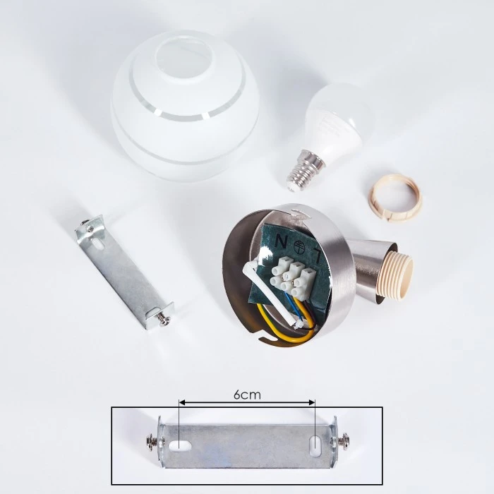 Hofstein Warga Wandleuchte LED Nickel-Matt, 1-flammig 5 Hofstein Warga Wandleuchte LED Nickel-Matt, 1-flammig - Image 5