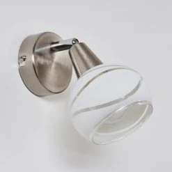 Hofstein Warga Wandleuchte LED Nickel-Matt, 1-flammig 19 Hofstein Warga Wandleuchte LED Nickel-Matt, 1-flammig -Wandleuchten Verkauf warga wandleuchte h3395219 7