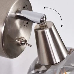 Hofstein Warga Wandleuchte LED Nickel-Matt, 1-flammig -Wandleuchten Verkauf warga wandleuchte h3395387 2