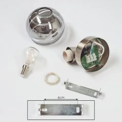 Hofstein Warga Wandleuchte LED Nickel-Matt, 1-flammig -Wandleuchten Verkauf warga wandleuchte h3395387 4