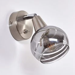 Hofstein Warga Wandleuchte LED Nickel-Matt, 1-flammig -Wandleuchten Verkauf warga wandleuchte h3395387 7