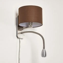 Hofstein Wiby Wandleuchte LED Nickel-Matt, 2-flammig -Wandleuchten Verkauf wiby wandleuchte h3295908 do1 12