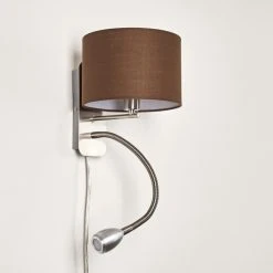 Hofstein Wiby Wandleuchte LED Nickel-Matt, 2-flammig -Wandleuchten Verkauf wiby wandleuchte h3295908 do1 15