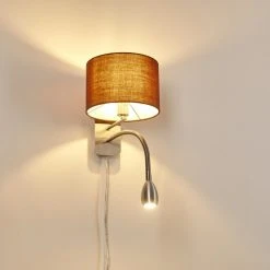 Hofstein Wiby Wandleuchte LED Nickel-Matt, 2-flammig -Wandleuchten Verkauf wiby wandleuchte h3295908 do1 2