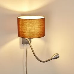 Hofstein Wiby Wandleuchte LED Nickel-Matt, 2-flammig -Wandleuchten Verkauf wiby wandleuchte h3295908 do1 3