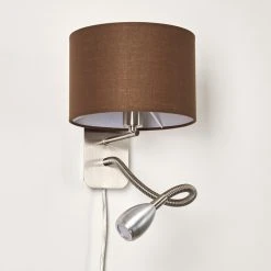 Hofstein Wiby Wandleuchte LED Nickel-Matt, 2-flammig -Wandleuchten Verkauf wiby wandleuchte h3295908 do1 4