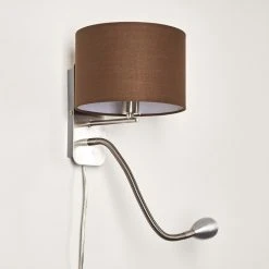 Hofstein Wiby Wandleuchte LED Nickel-Matt, 2-flammig -Wandleuchten Verkauf wiby wandleuchte h3295908 do1 8