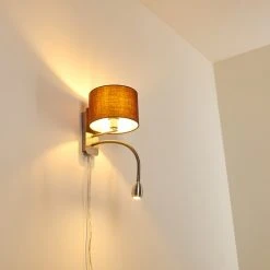 Hofstein Wiby Wandleuchte LED Nickel-Matt, 2-flammig -Wandleuchten Verkauf wiby wandleuchte h3295908 do1 9