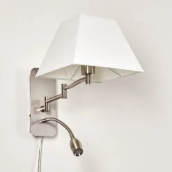 Hofstein Wiby Wandleuchte LED Nickel-Matt, 2-flammig 43 Hofstein Wiby Wandleuchte LED Nickel-Matt, 2-flammig -Wandleuchten Verkauf wiby wandleuchte h3295922 do1 15