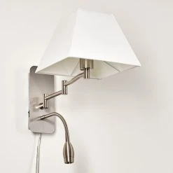 Hofstein Wiby Wandleuchte LED Nickel-Matt, 2-flammig 46 Hofstein Wiby Wandleuchte LED Nickel-Matt, 2-flammig -Wandleuchten Verkauf wiby wandleuchte h3295922 do1 18