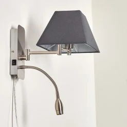 Hofstein Wiby Wandleuchte LED Nickel-Matt, 2-flammig -Wandleuchten Verkauf wiby wandleuchte h3295946 do1 15
