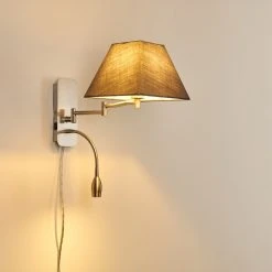 Hofstein Wiby Wandleuchte LED Nickel-Matt, 2-flammig -Wandleuchten Verkauf wiby wandleuchte h3295946 do1 17