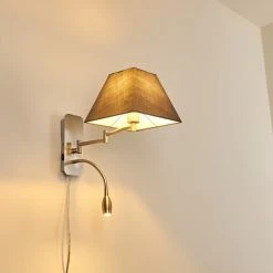 Hofstein Wiby Wandleuchte LED Nickel-Matt, 2-flammig -Wandleuchten Verkauf wiby wandleuchte h3295946 do1 19