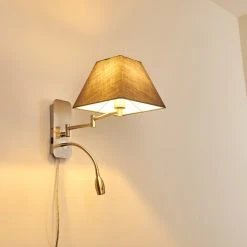 Hofstein Wiby Wandleuchte LED Nickel-Matt, 2-flammig -Wandleuchten Verkauf wiby wandleuchte h3295946 do1 25