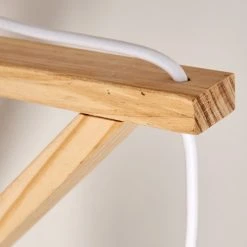 Hofstein Wiedau Wandleuchte Weiß, Holz hell, 1-flammig -Wandleuchten Verkauf wiedau wandleuchte h3339282 do1 10