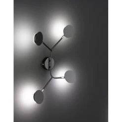 Wofi Leuchten WOFI BELIZE Wandleuchte LED Schwarz, 1-flammig -Wandleuchten Verkauf wofi belize wandleuchte 446604109000 2