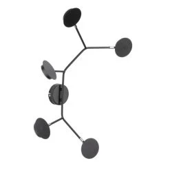 Wofi Leuchten WOFI BELIZE Wandleuchte LED Schwarz, 1-flammig