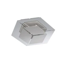 Wofi Leuchten WOFI HARPER Wandleuchte LED Nickel-Matt, Chrom, 1-flammig