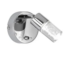 Wofi Leuchten Wofi LUGO Wandlampe LED Chrom, 1-flammig