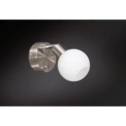 Wofi Leuchten Wofi NOIS Wandleuchte LED Nickel-Matt, 1-flammig