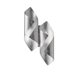 Wofi Leuchten Wofi SAFIRA Wandleuchte LED Silber, 2-flammig