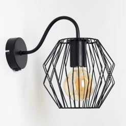 Hofstein Yalmhill Wandleuchte Schwarz, 1-flammig -Wandleuchten Verkauf yalmhill wandleuchte h3351444 12