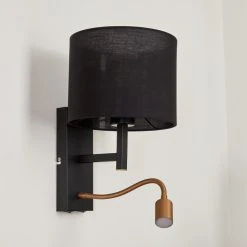 Hofstein Yuruyacu Wandleuchte LED Messing, Schwarz, 2-flammig -Wandleuchten Verkauf yuruyacu wandleuchte h3575529 7