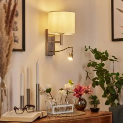 Hofstein Yuruyacu Wandleuchte LED Nickel-Matt, 2-flammig -Wandleuchten Verkauf yuruyacu wandleuchte h3575628 6